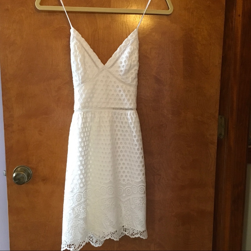 Abercrombie & Fitch white lace dress